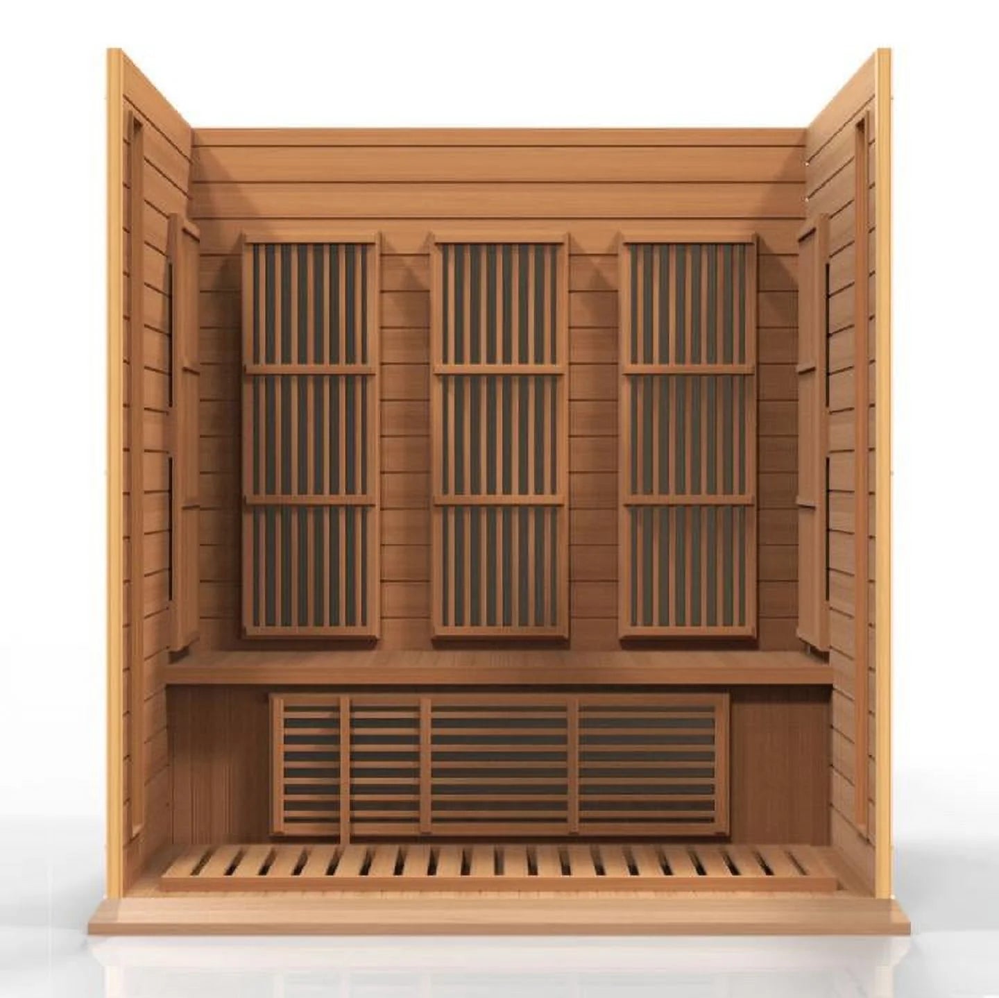 Sauna 3 per near Zero EMF FAR Infrared Carbon Canadian Hemlock Sauna;
