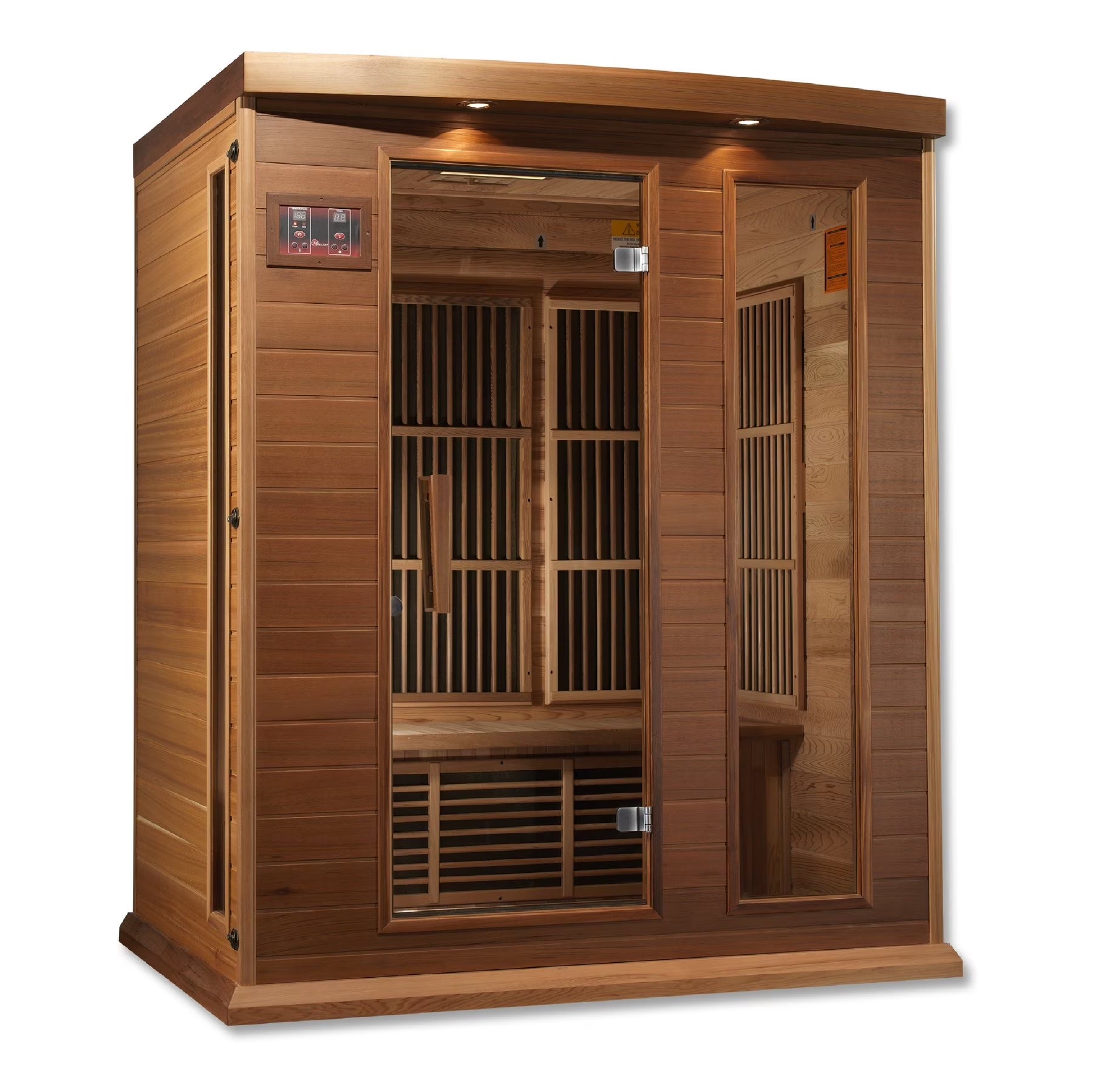 Sauna 3 per near Zero EMF FAR Infrared Carbon Canadian Hemlock Sauna;